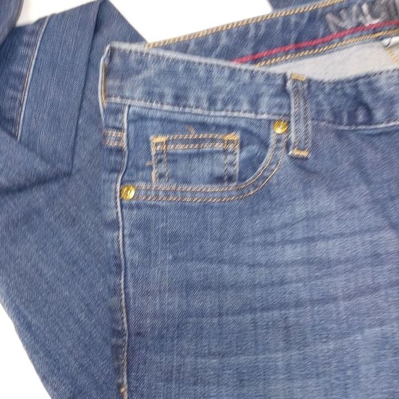 Nautica bootcut jeans ropes boating pants women's 6x28 embroidered 5 pockets - Picture 10 of 16